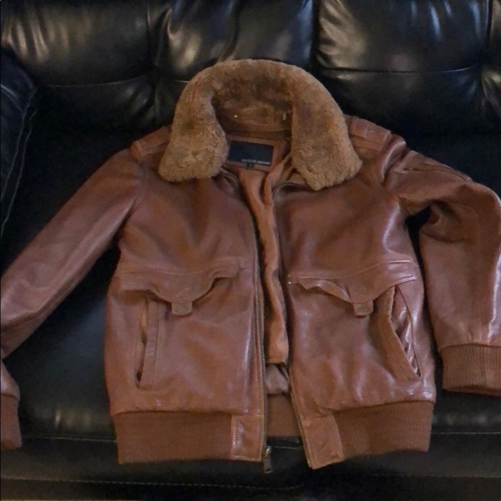Wilson leather bomber jacket